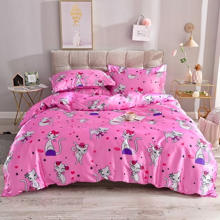 91家纺网 家纺一手货源 找家纺 （总）经年 2025新款丝绸印花冰丝四件套