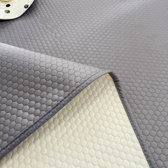 91家纺网 家纺一手货源 找家纺 阿亮家居 2025新款凉席凉豆豆单包边可水席单凉席三件套冰豆豆席 小米粒深海灰床席款