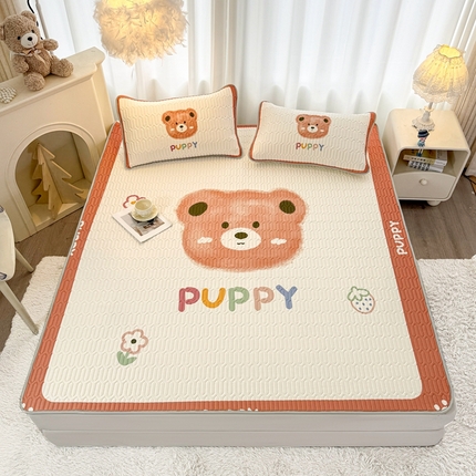 91家纺网 家纺一手货源 找家纺 （总）希廷顿 2025新款大版印花乳胶凉席三件套