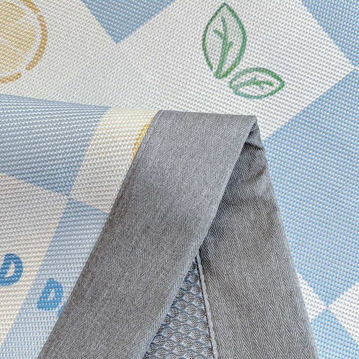 91家纺网 家纺一手货源 找家纺 阿亮家居 2025新款印花冰藤凉席-学生款 冰块蓝