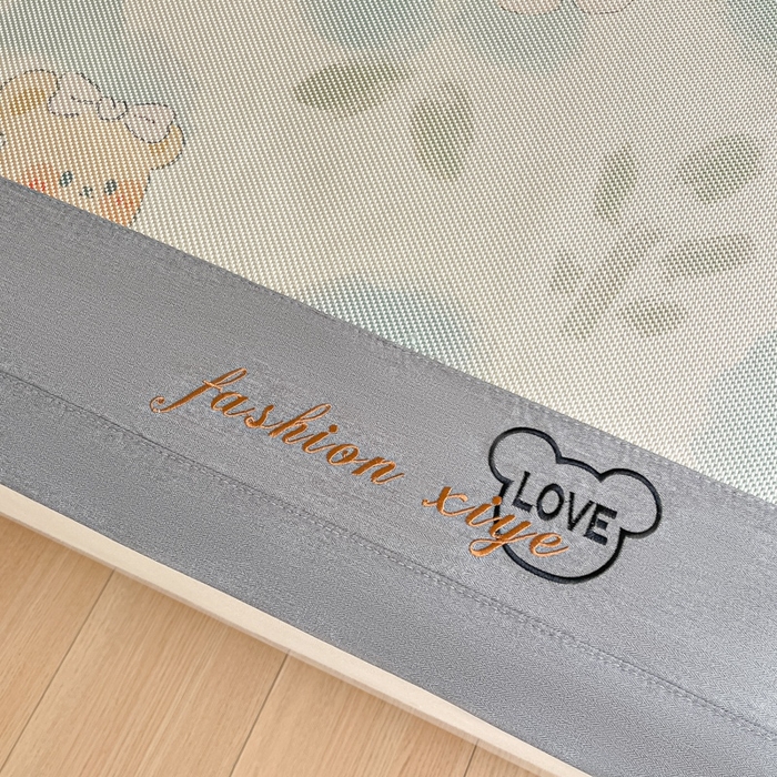 91家纺网 家纺一手货源 找家纺 阿亮家居 2025新款印花冰藤席凉席 萌组合