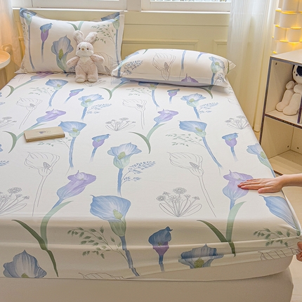 91家纺网 家纺一手货源 找家纺 （总）拾物记 2025新款A类无荧光全喷气全棉12868单床笠