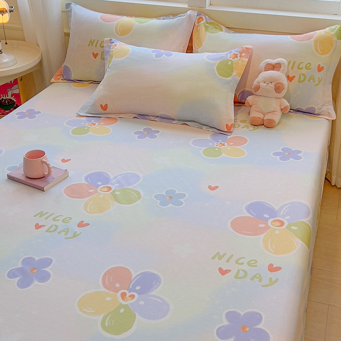 91家纺网 家纺一手货源 找家纺 拾物记 2025新款A类无荧光全喷气全棉12868单床单 陌上花