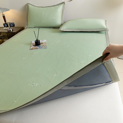 阿亮家居 2025新款凉席凉豆豆软席床席款 爱丽丝-梵克绿