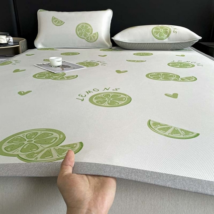 91家纺网 家纺一手货源 找家纺 （总）2025新款印花冰丝凉席反面无纺布