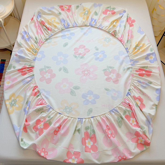 91家纺网 家纺一手货源 找家纺 拾物记 2025新款A类无荧光全喷气全棉12868单床笠 繁花集