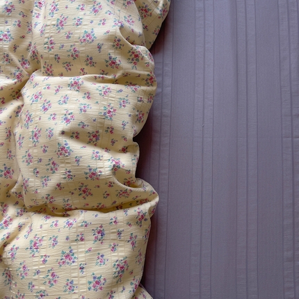 91家纺网 家纺一手货源 找家纺 王朝国际 2025新款皱皱棉印花四件套 露丝