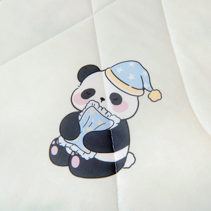 91家纺网 家纺一手货源 找家纺 鱼宝2025新款凉感丝夏被夏凉被空调被 花园熊猫