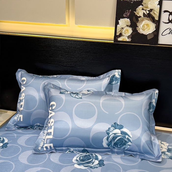 91家纺网 家纺一手货源 找家纺 柏薇 2025新款冰丝床单款凉席三件套系列 雨桐