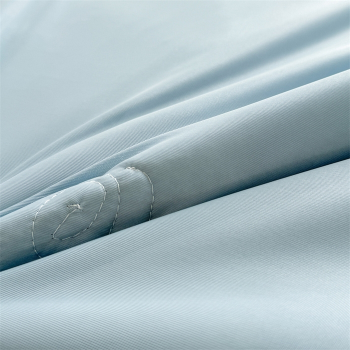 91家纺网 家纺一手货源 找家纺 恒爱家纺 2025新款冰丝国色天香夏被床盖四件套 海洋蓝