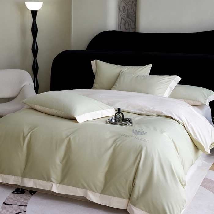 91家纺网 家纺一手货源 找家纺 金奇达家纺 2025春夏新款【特洛伊】红金裸盖™棉全棉纯棉红金裸盖棉四件套标准号全网控价（折后券后）不低于199元） 特洛伊-青柠