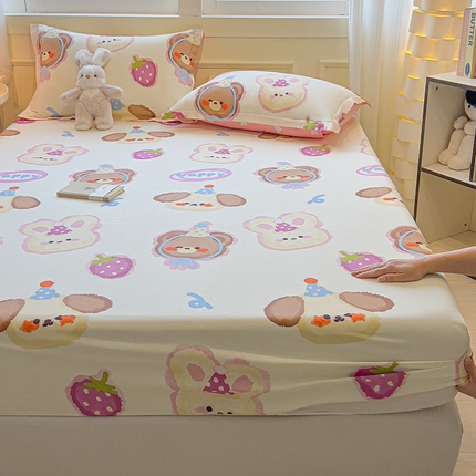 91家纺网 家纺一手货源 找家纺 （总）拾物记 2025新款A类无荧光全喷气全棉12868单床笠