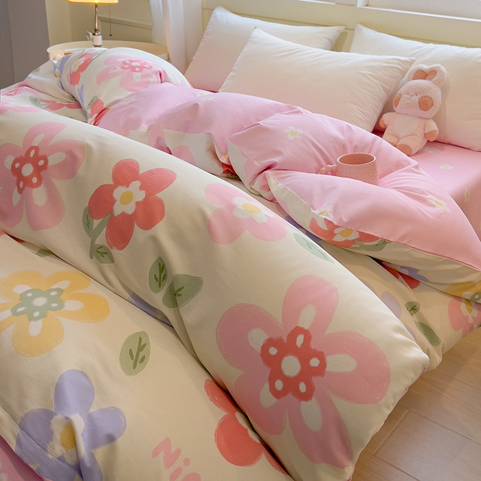 91家纺网 家纺一手货源 找家纺 拾物记 2025新款A类无荧光全喷气全棉12868单被套 繁花集