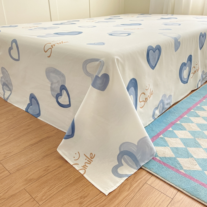 91家纺网 家纺一手货源 找家纺 首尔家纺 2025新款全棉印花四件套小清新系列 小欣喜