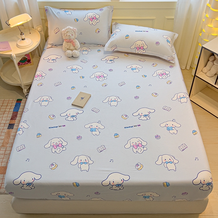 91家纺网 家纺一手货源 找家纺 拾物记 2025新款A类无荧光全喷气全棉12868单床笠 榆林