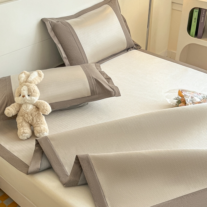 91家纺网 家纺一手货源 找家纺 阿亮家居 2025新款印花冰藤席凉席 雅典娜