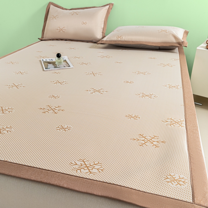 91家纺网 家纺一手货源 找家纺 （总）阿亮家居 2025新款凉席碳光席冰丝席三件套