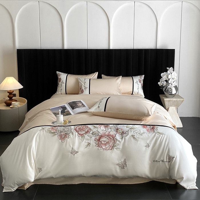 91家纺网 家纺一手货源 找家纺 优悦生活馆 2025新疆长绒棉花团锦簇四件套【价领券后标准不低于268】 花团锦簇-花田米