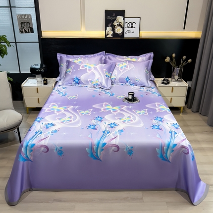 91家纺网 家纺一手货源 找家纺 （总）柏薇 2025新款冰丝床单款凉席三件套