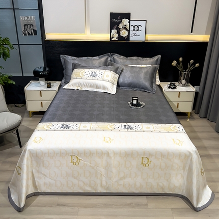 91家纺网 家纺一手货源 找家纺 （总）柏薇 2025新款冰丝床单款凉席三件套