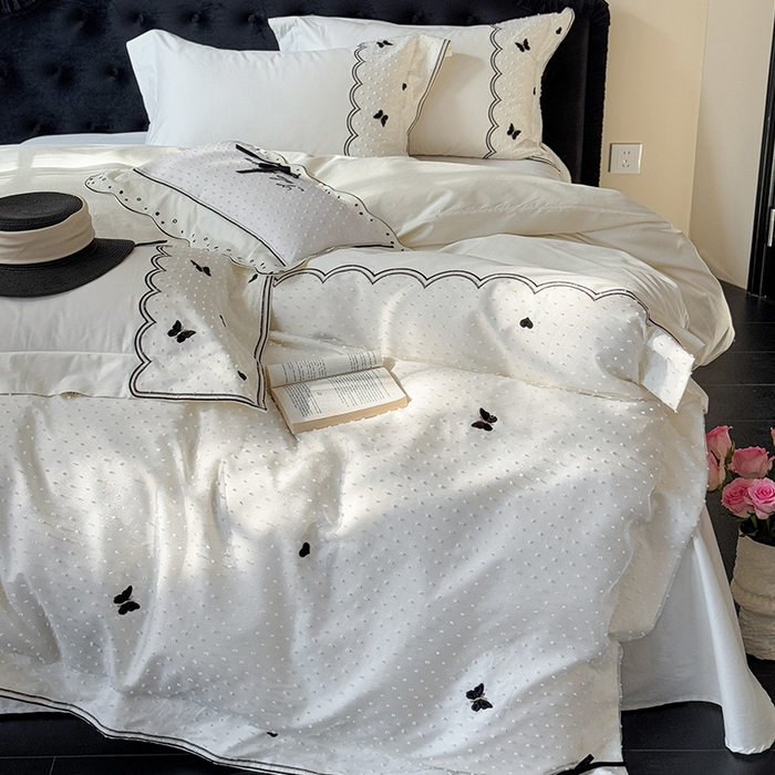 91家纺网 家纺一手货源 找家纺 优悦生活馆 2025新疆长绒棉云小甜四件套【控价领券后标准不低于268】 云小甜-香草白