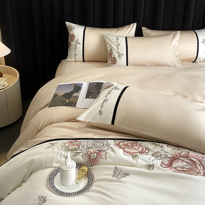 91家纺网 家纺一手货源 找家纺 优悦生活馆 2025新疆长绒棉花团锦簇四件套【价领券后标准不低于268】 花团锦簇-花田米