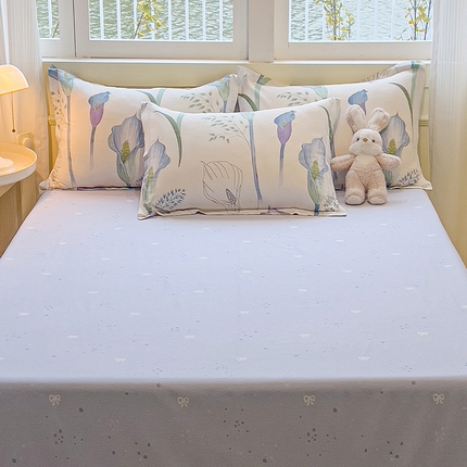 91家纺网 家纺一手货源 找家纺 （总）拾物记 2025新款A类无荧光全喷气12868全棉B版单床单