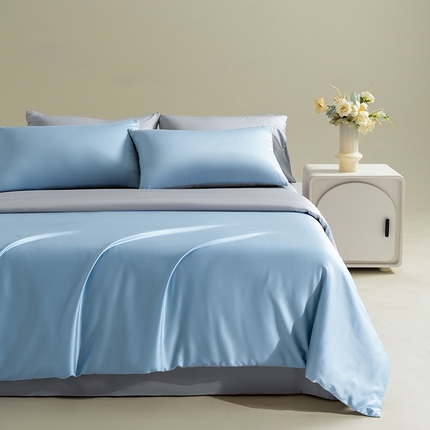 91家纺网 家纺一手货源 找家纺 （总）Mr.pig猪先生水洗棉 2025新款莱赛尔天丝四件套-风格一