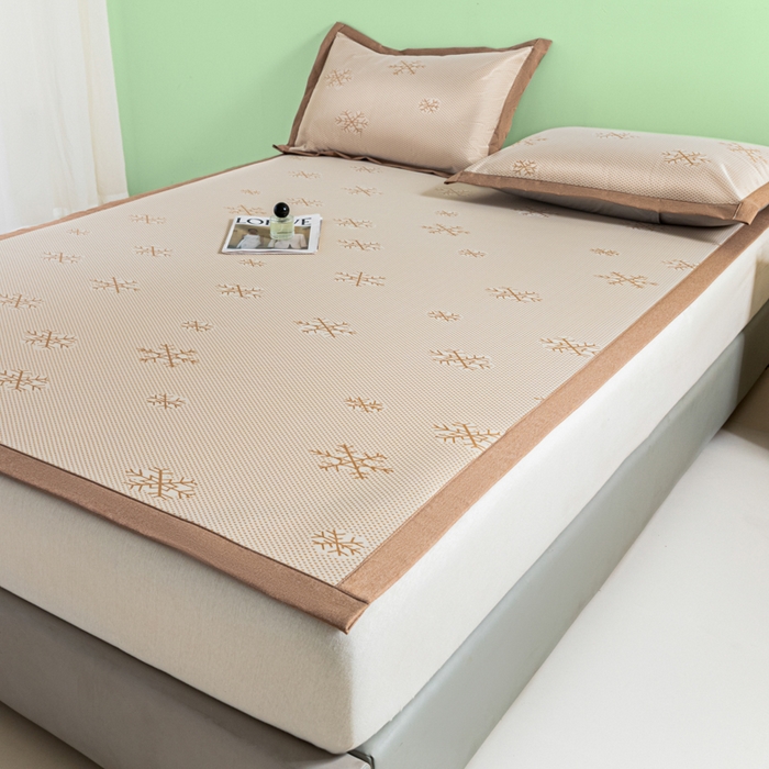 91家纺网 家纺一手货源 找家纺 （总）阿亮家居 2025新款凉席碳光席冰丝席三件套