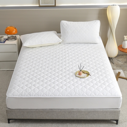 91家纺网 家纺一手货源 找家纺 （总）慕克斯  2025新款原棉大豆抗菌夹棉防水床笠床垫保护罩-四季跑量款