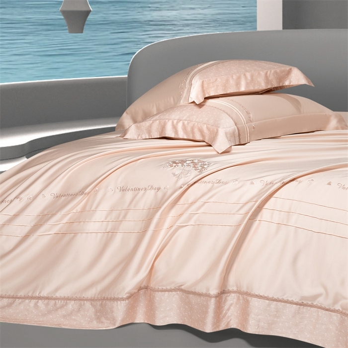 91家纺网 家纺一手货源 找家纺 高大尚婚庆馆 2025新款高端绣花四件套-艾莎 艾莎-卡其色