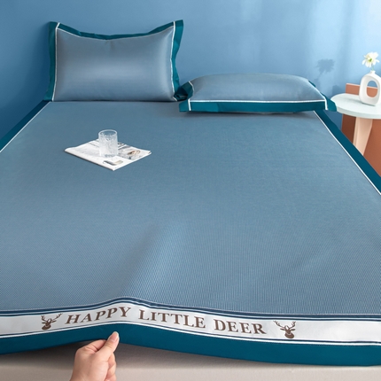 （总）阿亮家居 2025新款A类母婴级1800D碳光小鹿冰丝席凉席