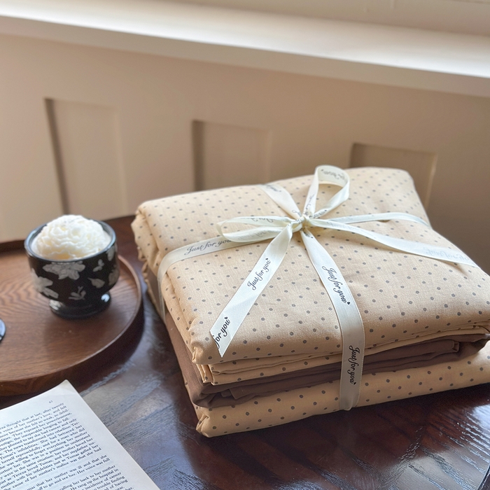 91家纺网 家纺一手货源 找家纺 吉象双层纱叠拍四件套 波尔圆舞-咖