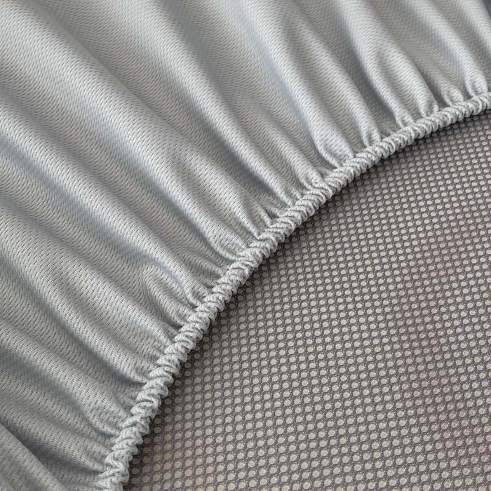 91家纺网 家纺一手货源 找家纺 2025新款印花冰丝凉席反面无纺布 冰丝-床笠款-橙子兔