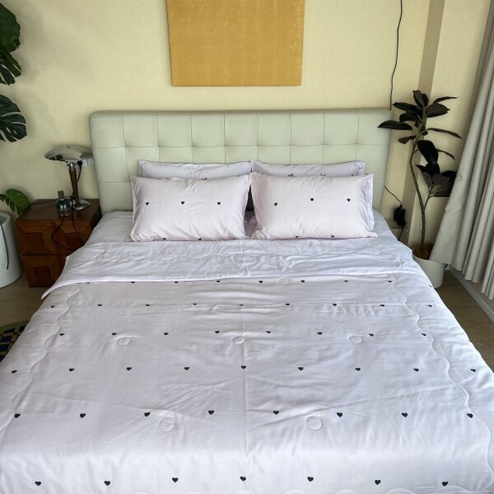 91家纺网 家纺一手货源 找家纺 （总）棉生活家纺 2025新款ins小清新水洗冰丝夏被四件套