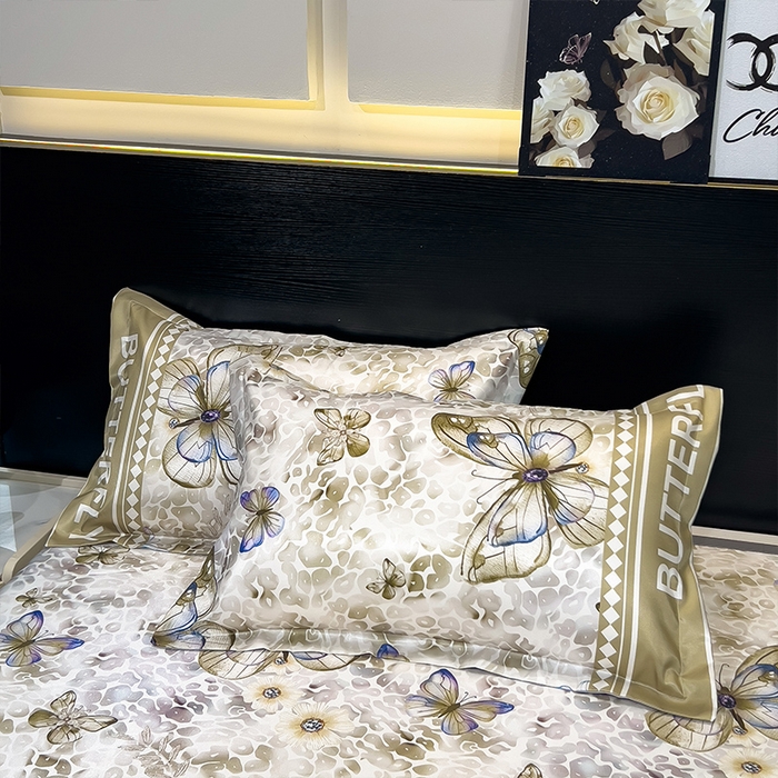 91家纺网 家纺一手货源 找家纺 柏薇 2025新款冰丝床单款凉席三件套系列 天空之境