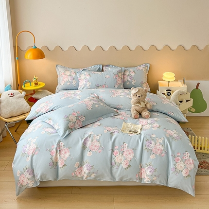 91家纺网 家纺一手货源 找家纺 （总）名优家纺 2025新款A类全棉纯棉韩版印花四件套