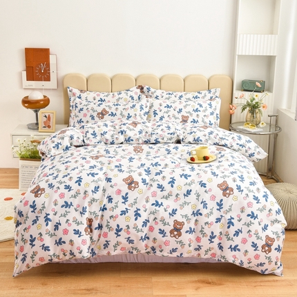 91家纺网 家纺一手货源 找家纺 （总）名优家纺 2025新款A类全棉纯棉韩版印花四件套