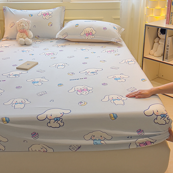 91家纺网 家纺一手货源 找家纺 拾物记 2025新款A类无荧光全喷气全棉12868单床笠 榆林