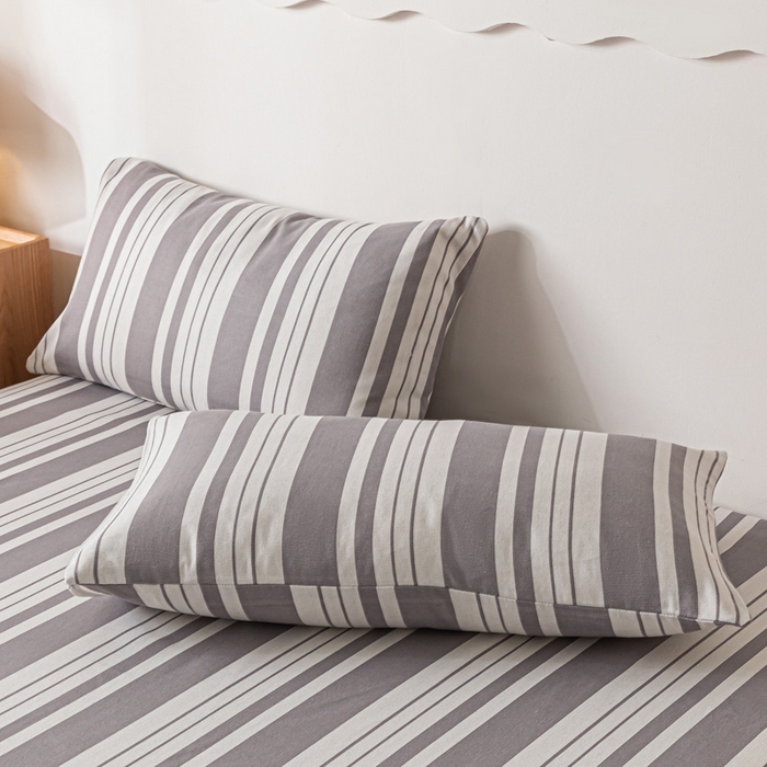 91家纺网 家纺一手货源 找家纺 阿亮家居 2025新款原棉老粗布床单系列 素雅灰