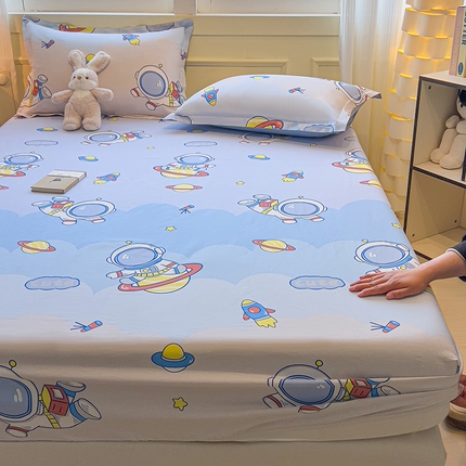 91家纺网 家纺一手货源 找家纺 （总）拾物记 2025新款A类无荧光全喷气全棉12868单床笠