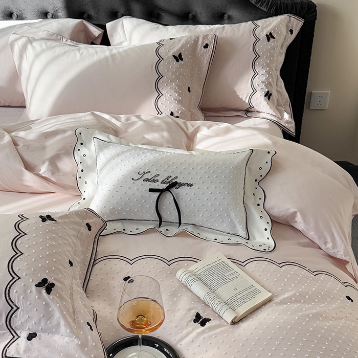 91家纺网 家纺一手货源 找家纺 优悦生活馆 2025新疆长绒棉云小甜四件套【控价领券后标准不低于268】 云小甜-公主粉