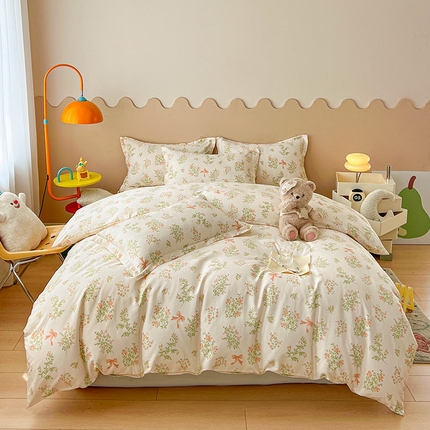 91家纺网 家纺一手货源 找家纺 （总）名优家纺 2025新款A类全棉纯棉韩版印花四件套