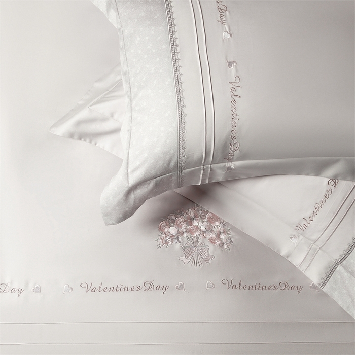 91家纺网 家纺一手货源 找家纺 高大尚婚庆馆 2025新款高端绣花四件套-艾莎 艾莎-绅士灰