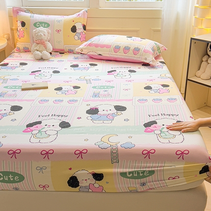 91家纺网 家纺一手货源 找家纺 （总）拾物记 2025新款A类无荧光全喷气全棉12868单床笠