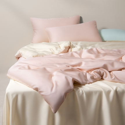 Mr.pig猪先生水洗棉 2025新款莱赛尔天丝四件套-风格二 淡雾粉-爱丽丝仙境