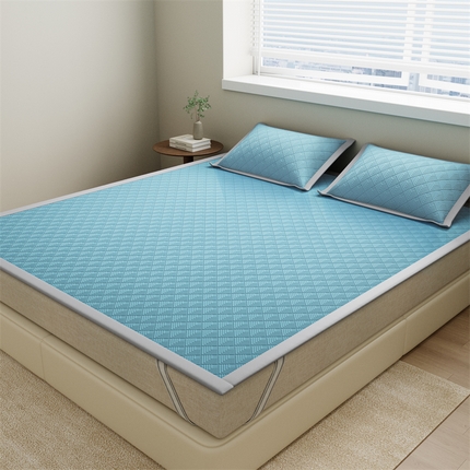 鑫姿席业 2025年春夏新款A类抗菌凉感豆豆凉席-软床席 软床席-水绿