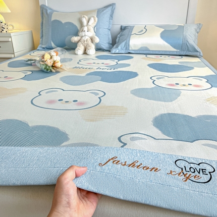 （总）阿亮家居 2025新款印花冰藤席凉席