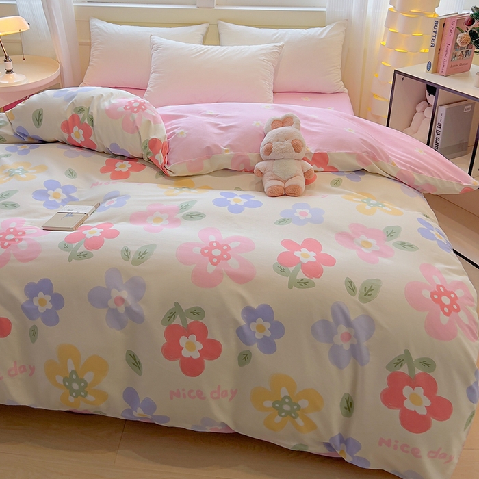 91家纺网 家纺一手货源 找家纺 拾物记 2025新款A类无荧光全喷气全棉12868单被套 繁花集