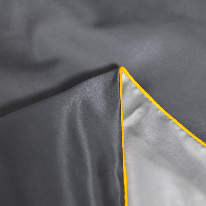 91家纺网 家纺一手货源 找家纺 伊梵居 2025新款水洗真丝刺绣夏被四件套 高级灰+山灰